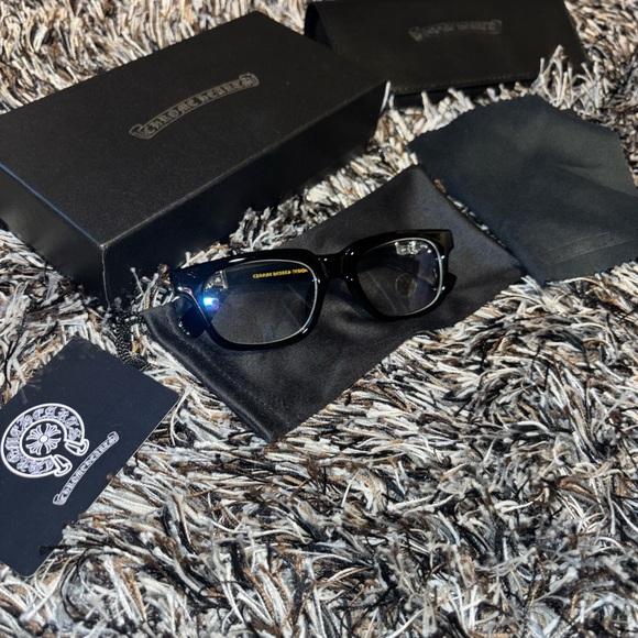 Chrome Hearts Vagillionaire Glasses Transparent S Frame (Lens Anti Blue) - Picture 4 of 4